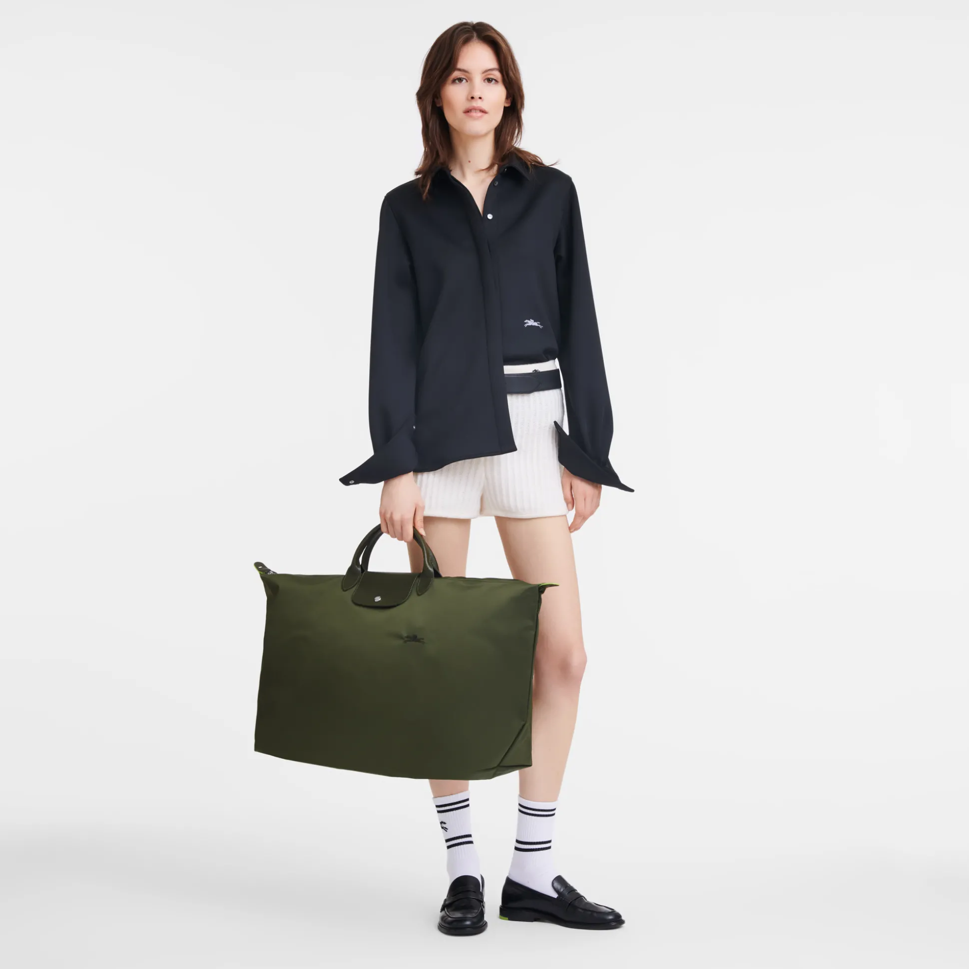 Reisetasche M Le Pliage Green*Longchamp Store